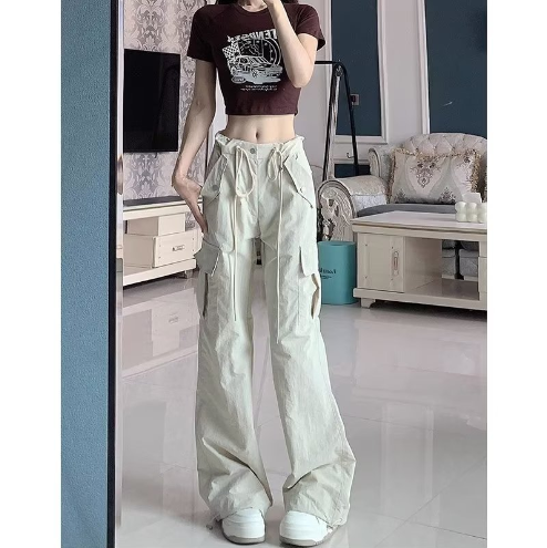 Ascend High-Waist Wide-Leg Trouser — Sand White