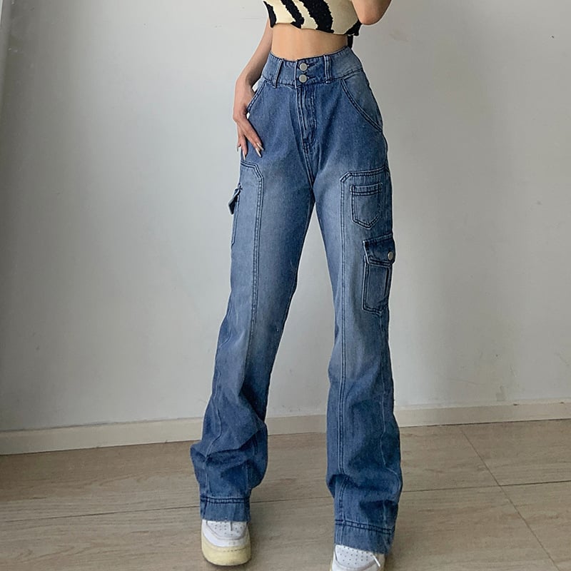 Ascend High-Rise Cargo Wide-Leg Jean